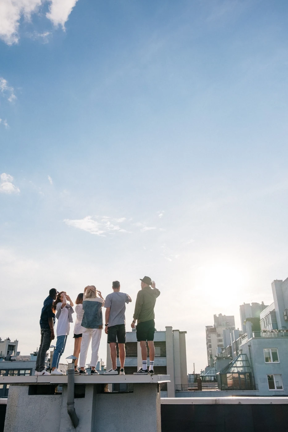 People outdoors together